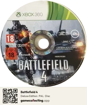Battlefield 4 Xbox 360, PAL disc