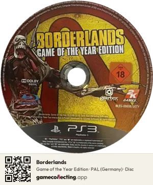 Borderlands PlayStation 3, PAL disc