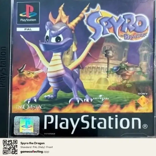 Spyro the Dragon PlayStation, Italy box front