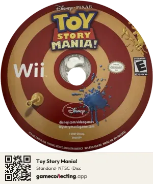 Toy Story Mania! Nintendo Wii, NTSC disc