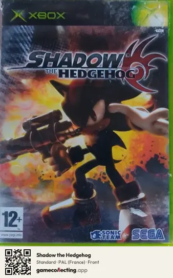 Shadow the Hedgehog Xbox, France box front