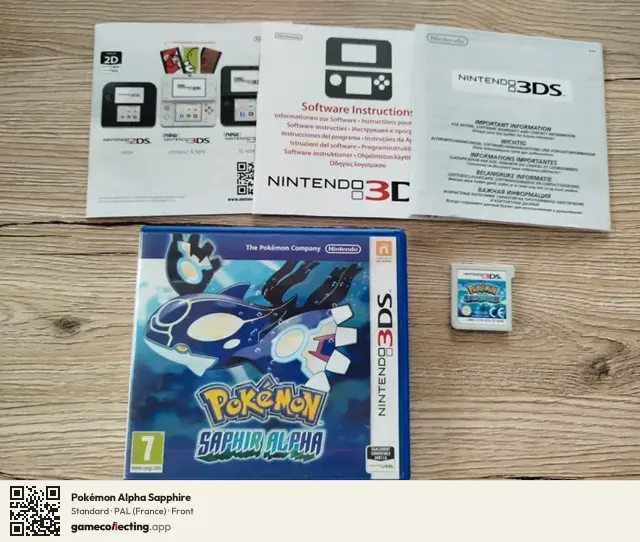 Pokémon Alpha Sapphire Nintendo 3DS, France box front