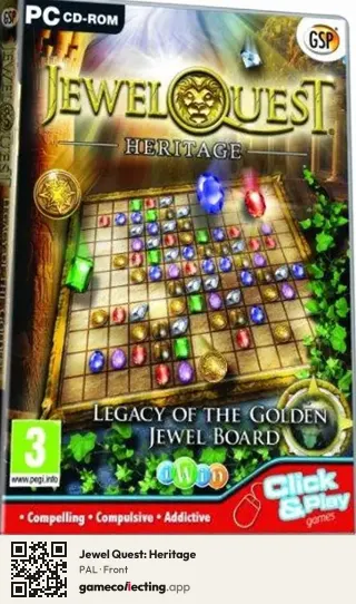 Jewel Quest: Heritage Computer, PAL box front