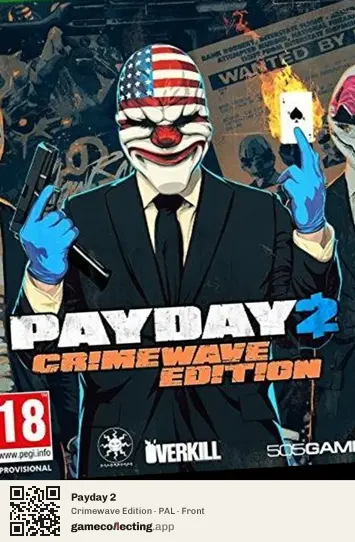 Payday 2 Xbox One, PAL box front