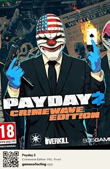 Payday 2 Xbox One, PAL box front