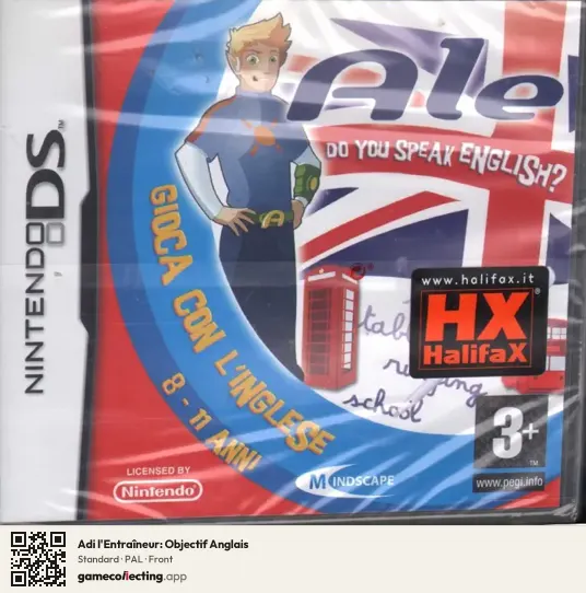 Adi l'Entraîneur: Objectif Anglais Nintendo DS, PAL box front