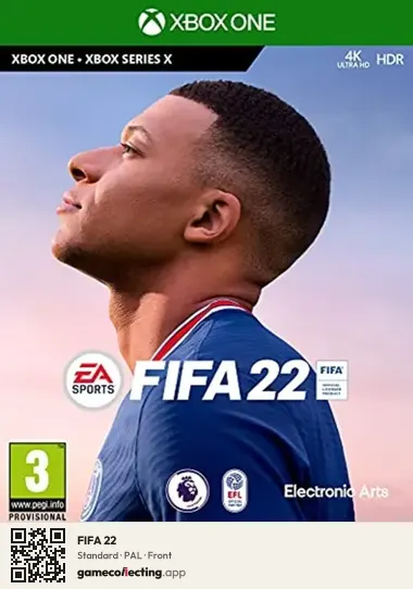 FIFA 22 Xbox One, PAL box front
