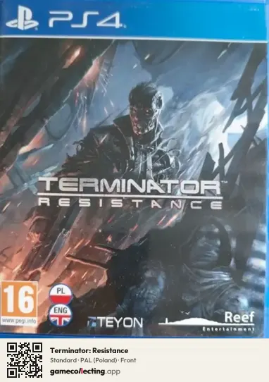 Terminator: Resistance PlayStation 4, Poland box front
