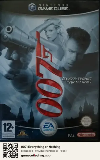 007: Everything or Nothing Nintendo GameCube, Netherlands box front