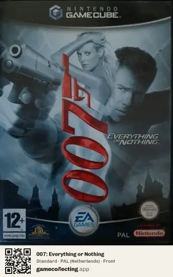 007: Everything or Nothing Nintendo GameCube, Netherlands box front