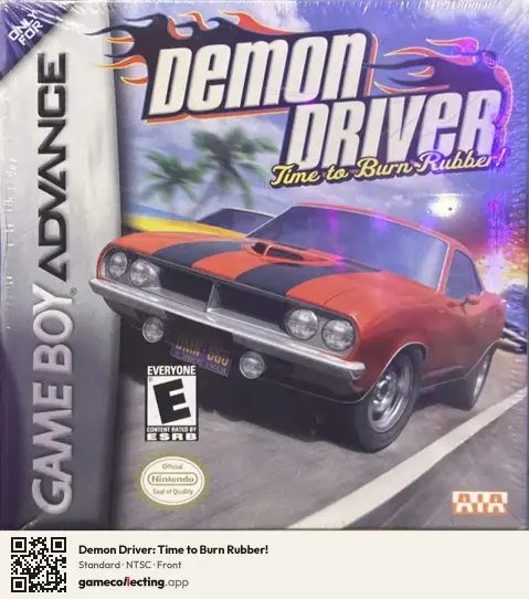 Demon Driver: Time to Burn Rubber! Game Boy Advance, NTSC box front