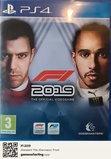F1 2019 PlayStation 4, Germany box front