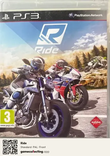 Ride PlayStation 3, PAL box front