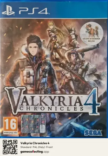 Valkyria Chronicles 4 PlayStation 4, Italy box front