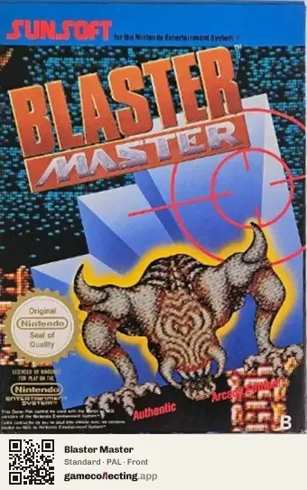 Blaster Master Nintendo Entertainment System, PAL box front
