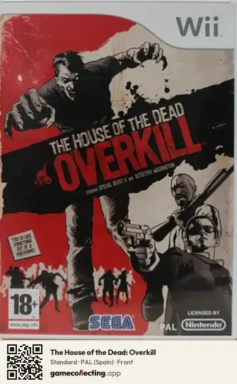 The House of the Dead: Overkill Nintendo Wii, Spain box front