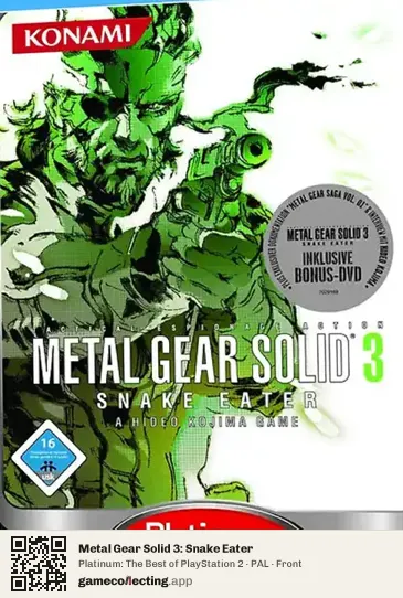 Metal Gear Solid 3: Snake Eater PlayStation 2, PAL box front