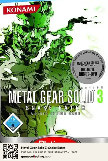 Metal Gear Solid 3: Snake Eater PlayStation 2, PAL box front