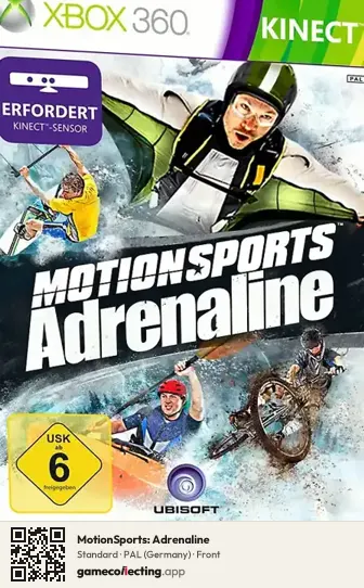 MotionSports: Adrenaline Xbox 360, Germany box front