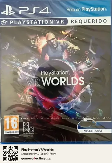 PlayStation VR Worlds PlayStation 4, Spain box front