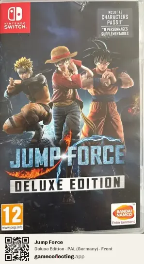 Jump Force Nintendo Switch, Germany box front