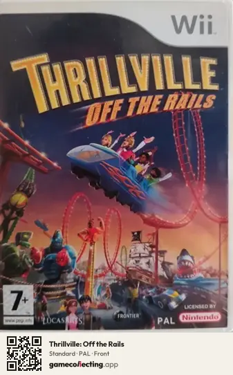 Thrillville: Off the Rails Nintendo Wii, PAL box front