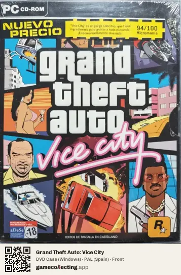 Grand Theft Auto: Vice City Computer, Spain box front