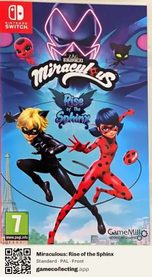 Miraculous: Rise of the Sphinx Nintendo Switch, PAL box front