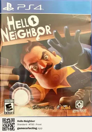 Hello Neighbor PlayStation 4, NTSC box front