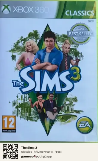 The Sims 3 Xbox 360, Germany box front