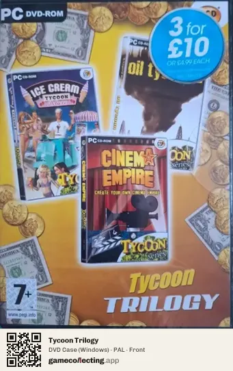 Tycoon Trilogy Computer, PAL box front