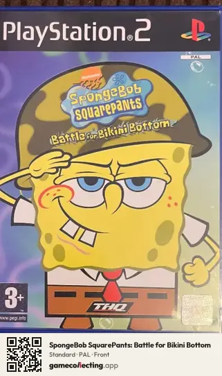 SpongeBob SquarePants: Battle for Bikini Bottom PlayStation 2, PAL box front