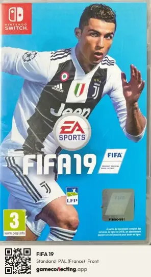 FIFA 19 Nintendo Switch, France box front