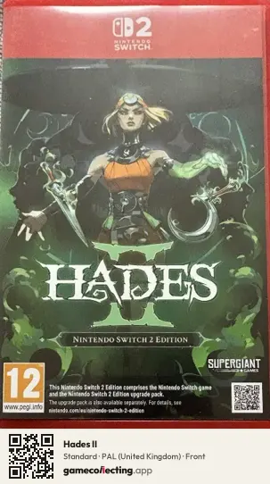 Hades II Nintendo Switch 2, United Kingdom box front