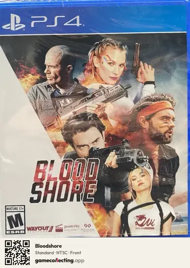 Bloodshore PlayStation 4, NTSC box front