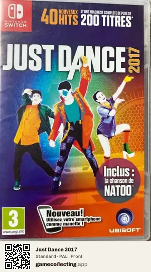 Just Dance 2017 Nintendo Switch, PAL box front
