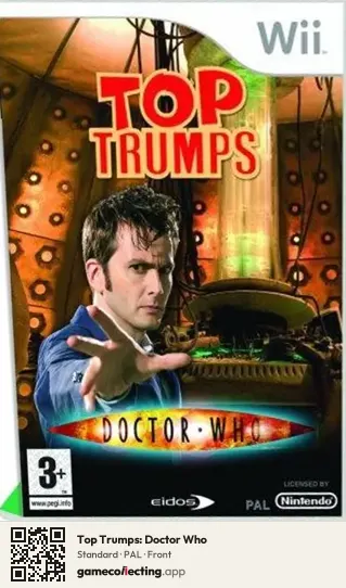 Top Trumps: Doctor Who Nintendo Wii, PAL box front