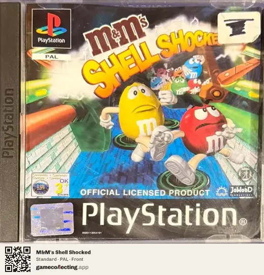 M&M's Shell Shocked PlayStation, PAL box front