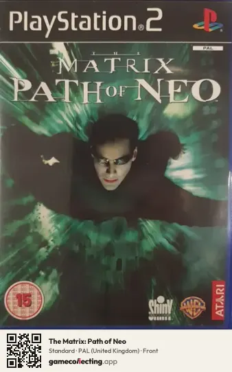 The Matrix: Path of Neo PlayStation 2, United Kingdom box front