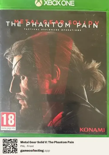 Metal Gear Solid V: The Phantom Pain Xbox One, PAL box front