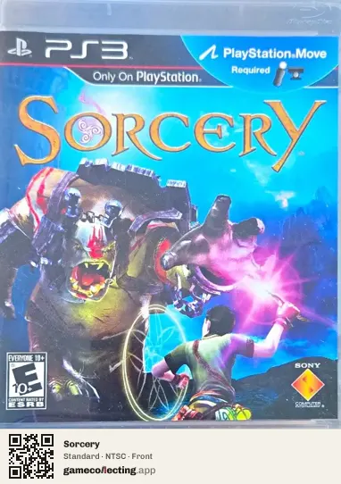 Sorcery PlayStation 3, NTSC box front