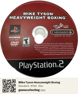 Mike Tyson Heavyweight Boxing PlayStation 2, NTSC disc