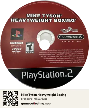 Mike Tyson Heavyweight Boxing PlayStation 2, NTSC disc