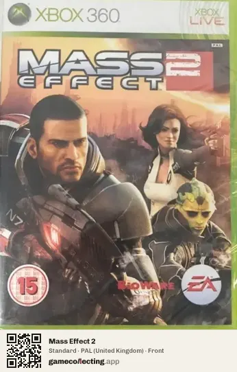 Mass Effect 2 Xbox 360, United Kingdom box front