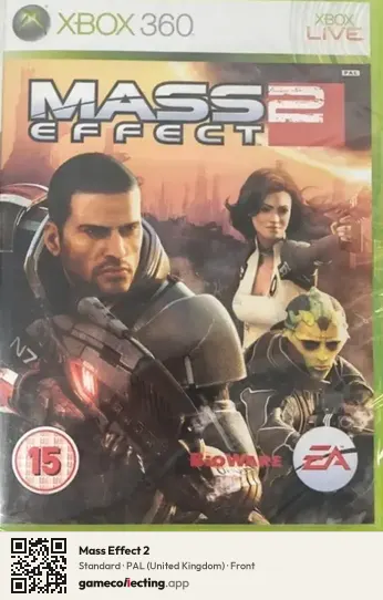 Mass Effect 2 Xbox 360, United Kingdom box front