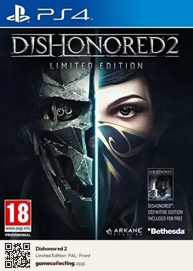 Dishonored 2 PlayStation 4, PAL box front
