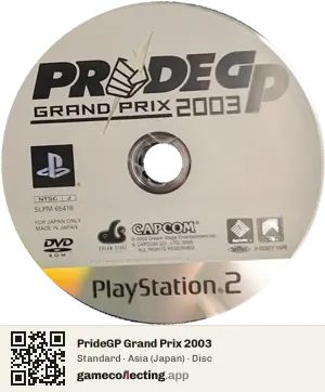 PrideGP Grand Prix 2003 PlayStation 2, Asia disc