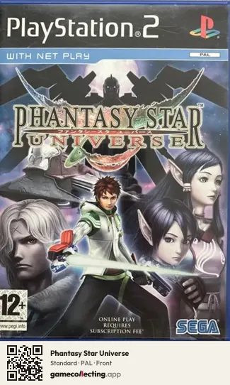 Phantasy Star Universe PlayStation 2, PAL box front