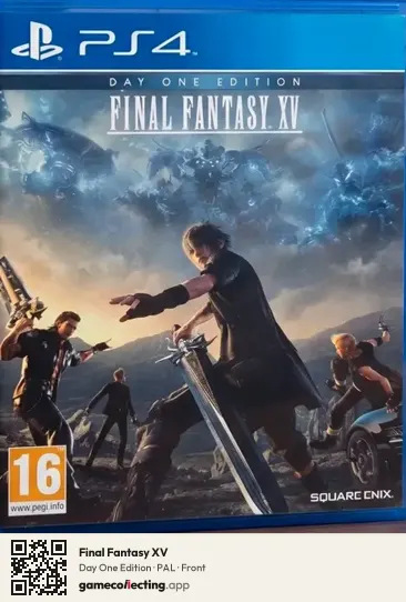 Final Fantasy XV PlayStation 4, PAL box front