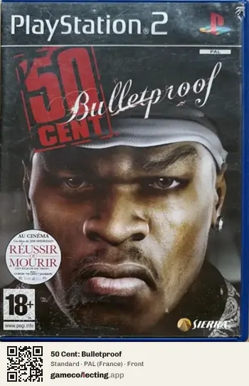 50 Cent: Bulletproof PlayStation 2, France box front